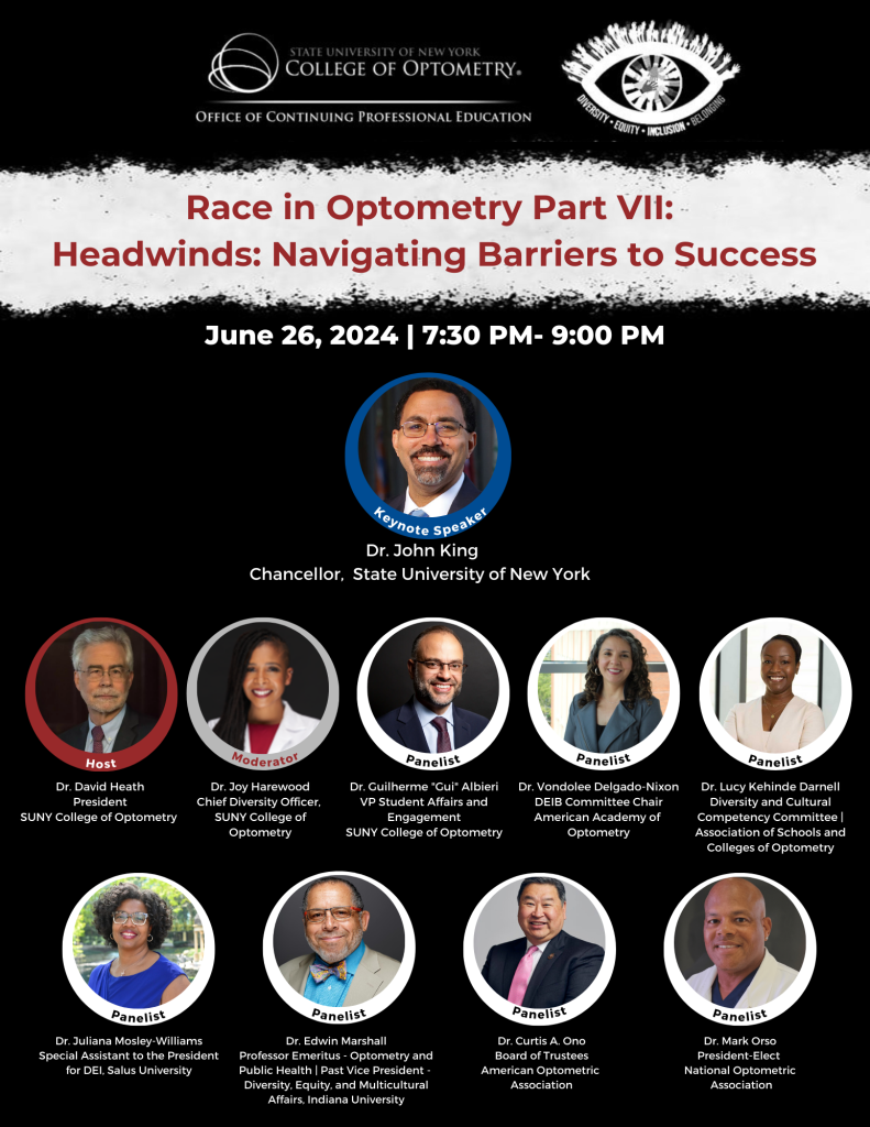 2024- Race in optometry flyer with panelist